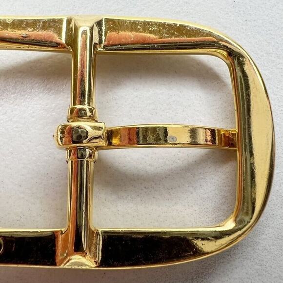Vintage Gold Tone Simple Basic Belt Buckle for up to 1 Inch Belt - Picture 4 of 8
